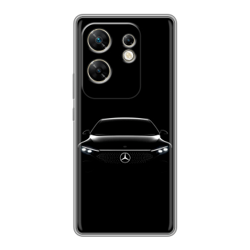 Силиконовый чехол на Infinix Zero 30 4G с принтом Mercedes Мерседес Силиконовый чехол на Infinix Zero 30 4G с принтом Mercedes Мерседес