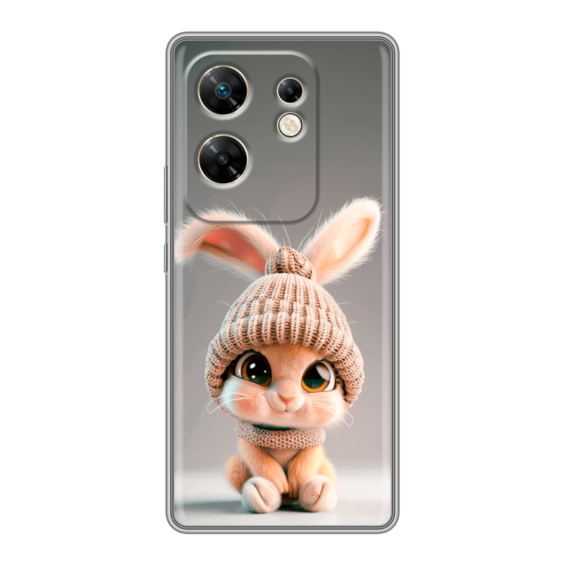 Силиконовый чехол на Infinix Zero 30 4G с принтом Кролик Силиконовый чехол на Infinix Zero 30 4G с принтом Кролик