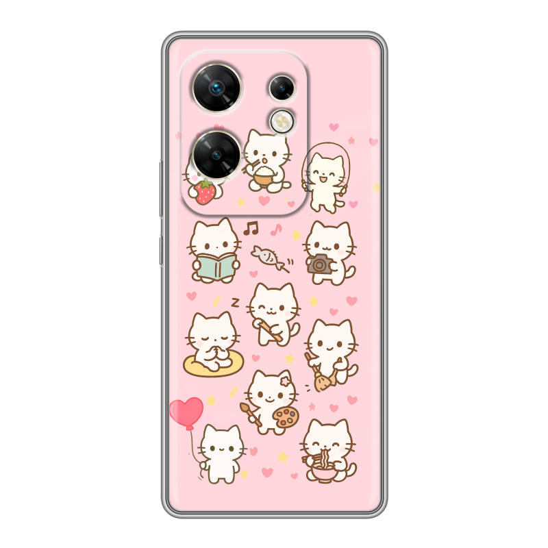 Силиконовый чехол на Infinix Zero 30 4G с принтом Hello Kitty Хелоу Кити Силиконовый чехол на Infinix Zero 30 4G с принтом Hello Kitty Хелоу Кити
