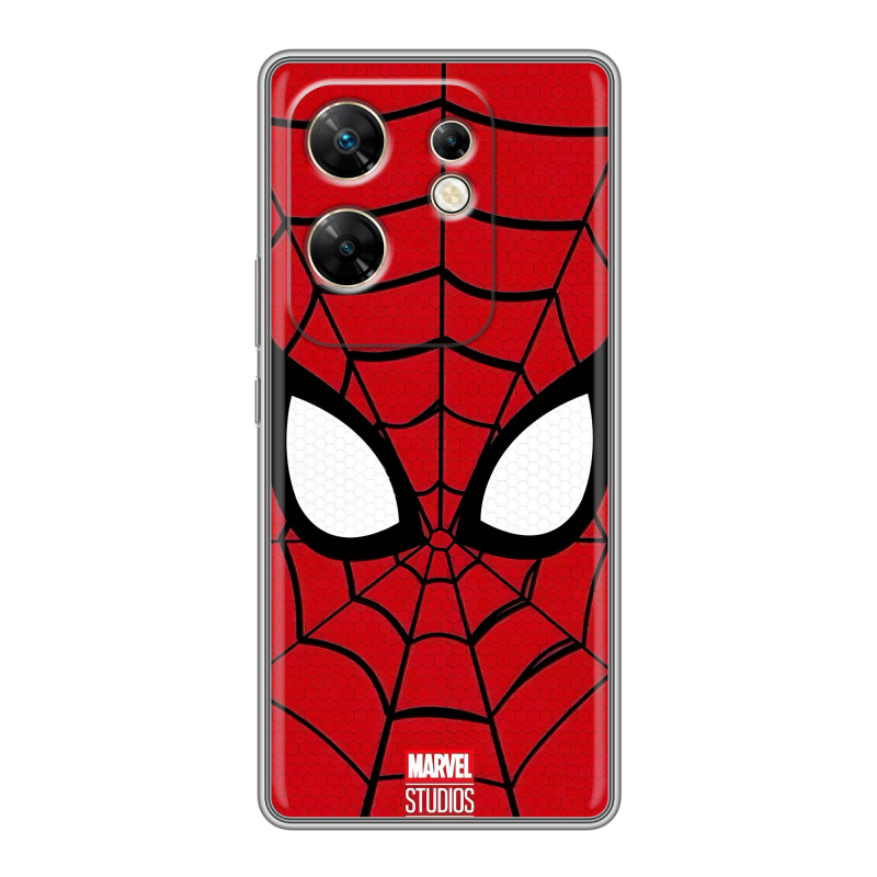 Силиконовый чехол на Infinix Zero 30 4G с принтом человек паук spiderman Силиконовый чехол на Infinix Zero 30 4G с принтом человек паук spiderman