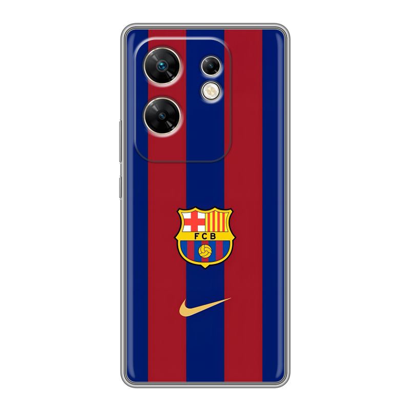 Силиконовый чехол на Infinix Zero 30 4G с принтом Барселона Barcelona Силиконовый чехол на Infinix Zero 30 4G с принтом Барселона Barcelona