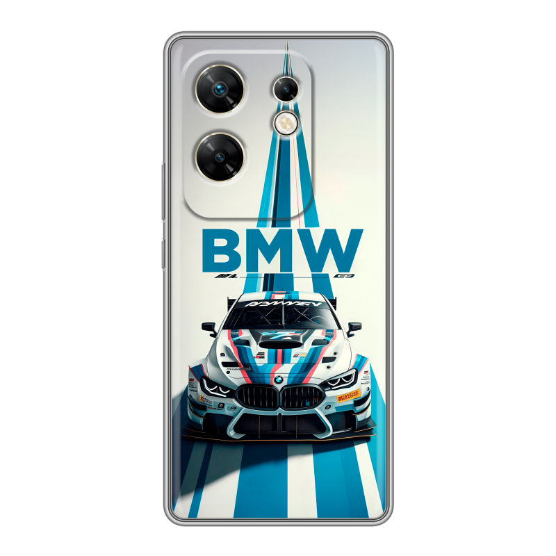 Силиконовый чехол на Infinix Zero 30 4G с принтом БМВ BMW Силиконовый чехол на Infinix Zero 30 4G с принтом БМВ BMW