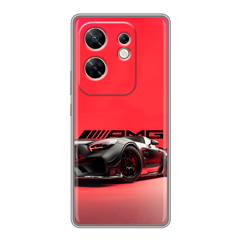 Силиконовый чехол на Infinix Zero 30 4G с принтом Мерседес Mercedes AMG Силиконовый чехол на Infinix Zero 30 4G с принтом Мерседес Mercedes AMG