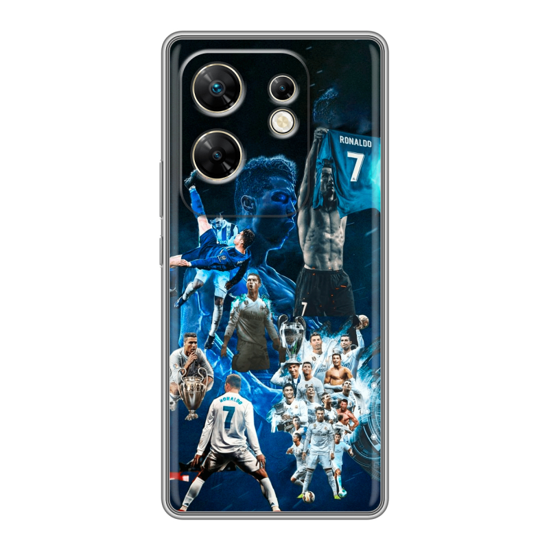 Силиконовый чехол на Infinix Zero 30 4G с принтом Реал Роналдо Силиконовый чехол на Infinix Zero 30 4G с принтом Реал Роналдо