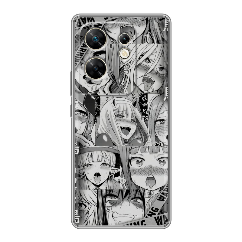 Силиконовый чехол на Infinix Zero 30 4G с принтом Ahegao Ахегао Аниме Силиконовый чехол на Infinix Zero 30 4G с принтом Ahegao Ахегао Аниме