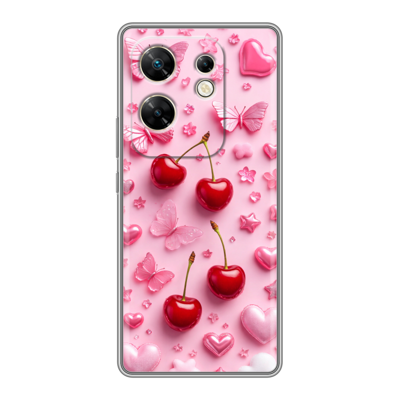 Силиконовый чехол на Infinix Zero 30 4G с принтом для девочек Силиконовый чехол на Infinix Zero 30 4G с принтом для девочек