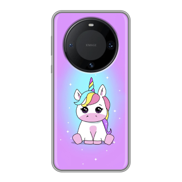 Силиконовый чехол на Huawei Mate 60 Pro с принтом Единорог Силиконовый чехол на Huawei Mate 60 Pro с принтом Единорог