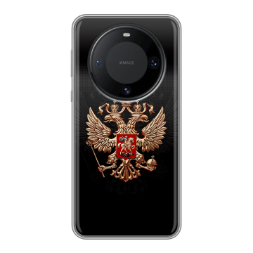 Силиконовый чехол на Huawei Mate 60 Pro с принтом Герб России Силиконовый чехол на Huawei Mate 60 Pro с принтом Герб России