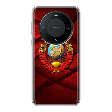 Силиконовый чехол на Huawei Mate 60 Pro с принтом Герб СССР Силиконовый чехол на Huawei Mate 60 Pro с принтом Герб СССР