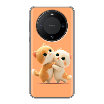 Силиконовый чехол на Huawei Mate 60 Pro с принтом Милые котики Силиконовый чехол на Huawei Mate 60 Pro с принтом Милые котики