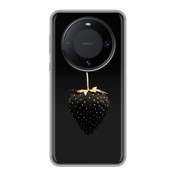 Силиконовый чехол на Huawei Mate 60 Pro с принтом Черная клубника Силиконовый чехол на Huawei Mate 60 Pro с принтом Черная клубника