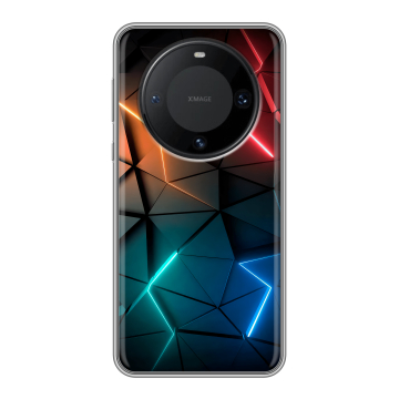 Силиконовый чехол на Huawei Mate 60 Pro с принтом Абстракция неон Силиконовый чехол на Huawei Mate 60 Pro с принтом Абстракция неон