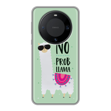Силиконовый чехол на Huawei Mate 60 Pro с принтом Лама Силиконовый чехол на Huawei Mate 60 Pro с принтом Лама