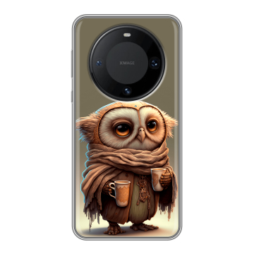 Силиконовый чехол на Huawei Mate 60 Pro с принтом Сова Силиконовый чехол на Huawei Mate 60 Pro с принтом Сова