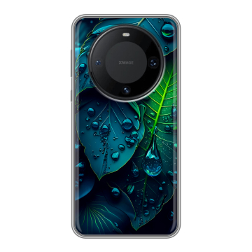 Силиконовый чехол на Huawei Mate 60 Pro с принтом Листья Силиконовый чехол на Huawei Mate 60 Pro с принтом Листья