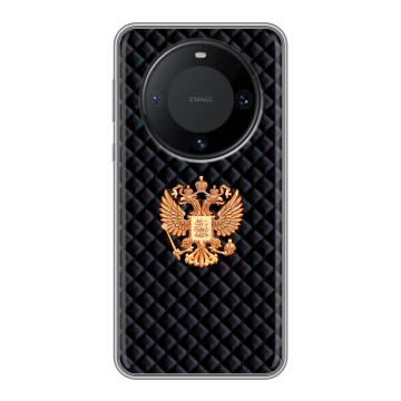 Силиконовый чехол на Huawei Mate 60 Pro с принтом Герб России принт Силиконовый чехол на Huawei Mate 60 Pro с принтом Герб России принт