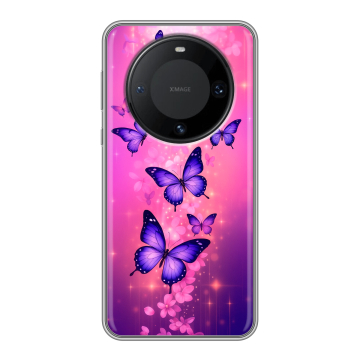 Силиконовый чехол на Huawei Mate 60 Pro с принтом Бабочки