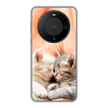 Силиконовый чехол на Huawei Mate 60 Pro с принтом Котята Силиконовый чехол на Huawei Mate 60 Pro с принтом Котята