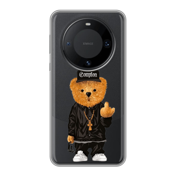 Силиконовый чехол на Huawei Mate 60 Pro с принтом Мишка Силиконовый чехол на Huawei Mate 60 Pro с принтом Мишка