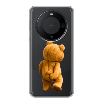 Силиконовый чехол на Huawei Mate 60 Pro с принтом Медведь