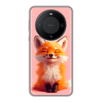 Силиконовый чехол на Huawei Mate 60 Pro с принтом милая лиса