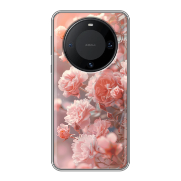 Силиконовый чехол на Huawei Mate 60 Pro с принтом Розовые розы Силиконовый чехол на Huawei Mate 60 Pro с принтом Розовые розы