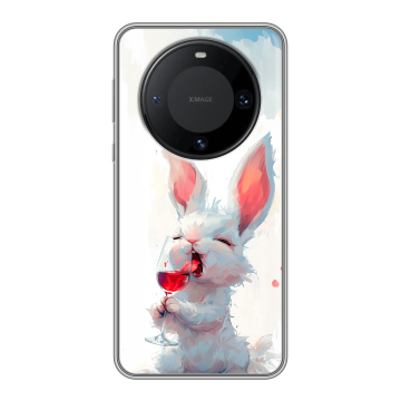 Силиконовый чехол на Huawei Mate 60 Pro с принтом кролик зайчик Силиконовый чехол на Huawei Mate 60 Pro с принтом кролик зайчик