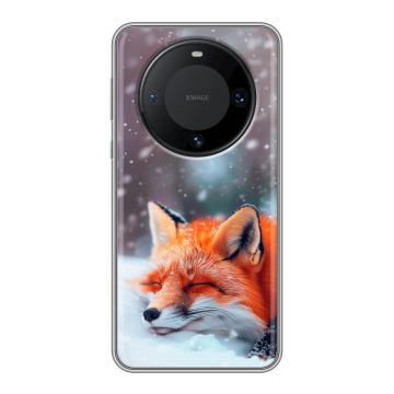 Силиконовый чехол на Huawei Mate 60 Pro с принтом лиса Силиконовый чехол на Huawei Mate 60 Pro с принтом лиса