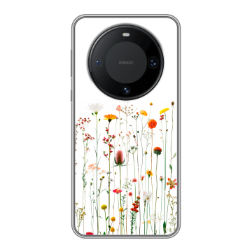 Силиконовый чехол на Huawei Mate 60 Pro с принтом цветы Силиконовый чехол на Huawei Mate 60 Pro с принтом цветы