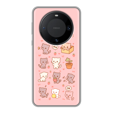 Силиконовый чехол на Huawei Mate 60 Pro с принтом Hello Kitty Хелоу Кити Силиконовый чехол на Huawei Mate 60 Pro с принтом Hello Kitty Хелоу Кити