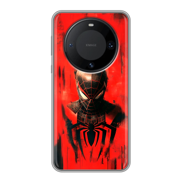 Силиконовый чехол на Huawei Mate 60 Pro с принтом человек паук spiderman