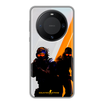 Силиконовый чехол на Huawei Mate 60 Pro с принтом Контер страйк Counter strike Силиконовый чехол на Huawei Mate 60 Pro с принтом Контер страйк Counter strike