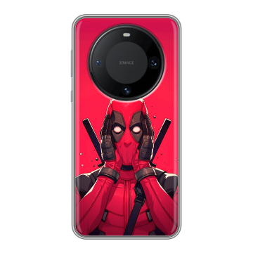 Силиконовый чехол на Huawei Mate 60 Pro с принтом Дедпул Deadpool Силиконовый чехол на Huawei Mate 60 Pro с принтом Дедпул Deadpool