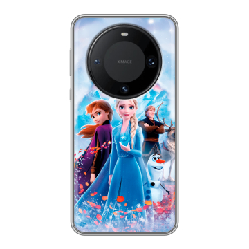 Силиконовый чехол на Huawei Mate 60 Pro с принтом Холодное сердце Frozen