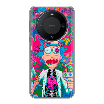 Силиконовый чехол на Huawei Mate 60 Pro с принтом Рик и Морти Rick Morty