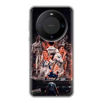Силиконовый чехол на Huawei Mate 60 Pro с принтом Реал Роналдо Real Ronaldo
