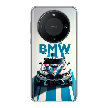 Силиконовый чехол на Huawei Mate 60 Pro с принтом БМВ BMW