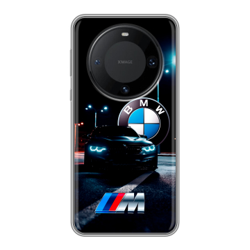 Силиконовый чехол на Huawei Mate 60 Pro с принтом БМВ BMW