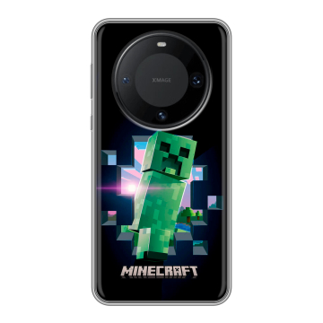Силиконовый чехол на Huawei Mate 60 Pro с принтом Майнкрафт Minecraft