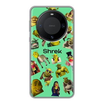 Силиконовый чехол на Huawei Mate 60 Pro с принтом Шрек Shrek