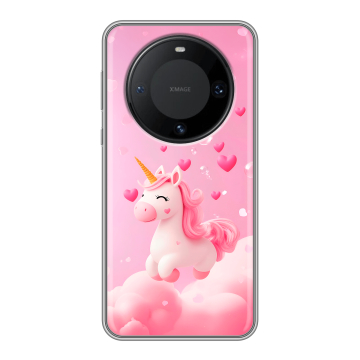 Силиконовый чехол на Huawei Mate 60 Pro с принтом Единорог Силиконовый чехол на Huawei Mate 60 Pro с принтом Единорог