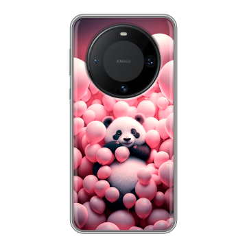 Силиконовый чехол на Huawei Mate 60 Pro с принтом Панда Силиконовый чехол на Huawei Mate 60 Pro с принтом Панда