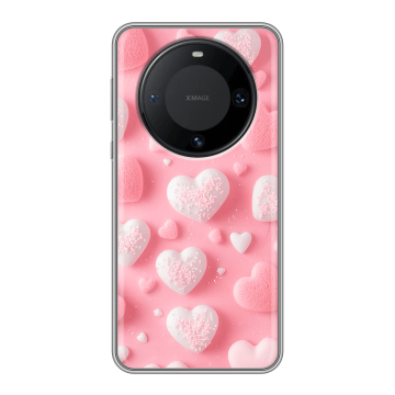 Силиконовый чехол на Huawei Mate 60 Pro с принтом Сердечки Силиконовый чехол на Huawei Mate 60 Pro с принтом Сердечки