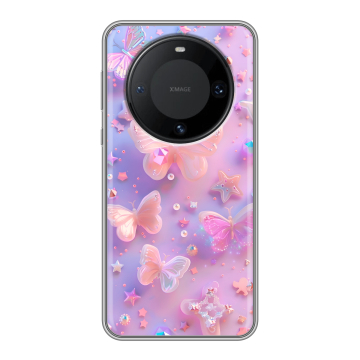 Силиконовый чехол на Huawei Mate 60 Pro с принтом Бабочки