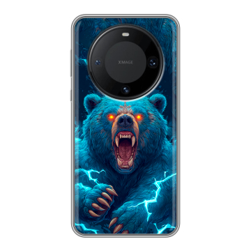 Силиконовый чехол на Huawei Mate 60 Pro с принтом Медведь