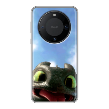 Силиконовый чехол на Huawei Mate 60 Pro с принтом Как приручить дракона
