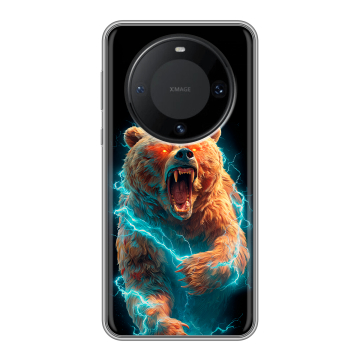 Силиконовый чехол на Huawei Mate 60 Pro с принтом Медведь
