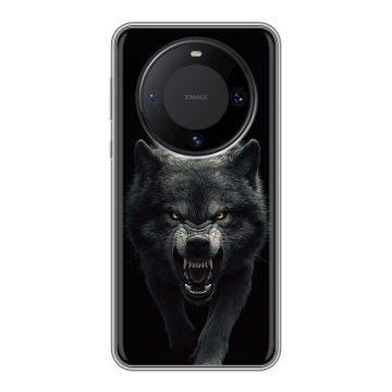 Силиконовый чехол на Huawei Mate 60 Pro с принтом Волк