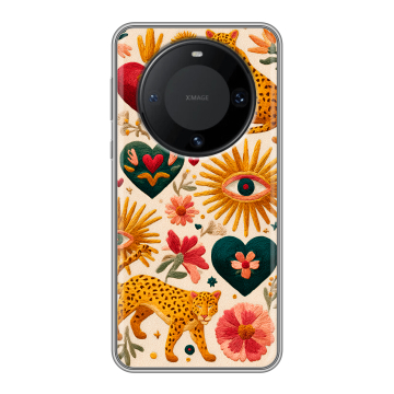 Силиконовый чехол на Huawei Mate 60 Pro с принтом Модный принт