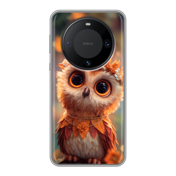 Силиконовый чехол на Huawei Mate 60 Pro с принтом Милая сова